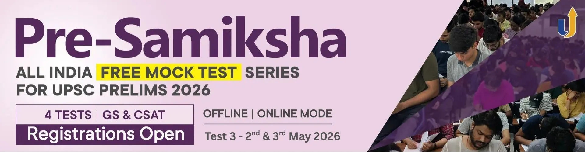 Pre-Samiksha Test 3 — All India Free Mock Test Series · 2nd & 3rd May 2026